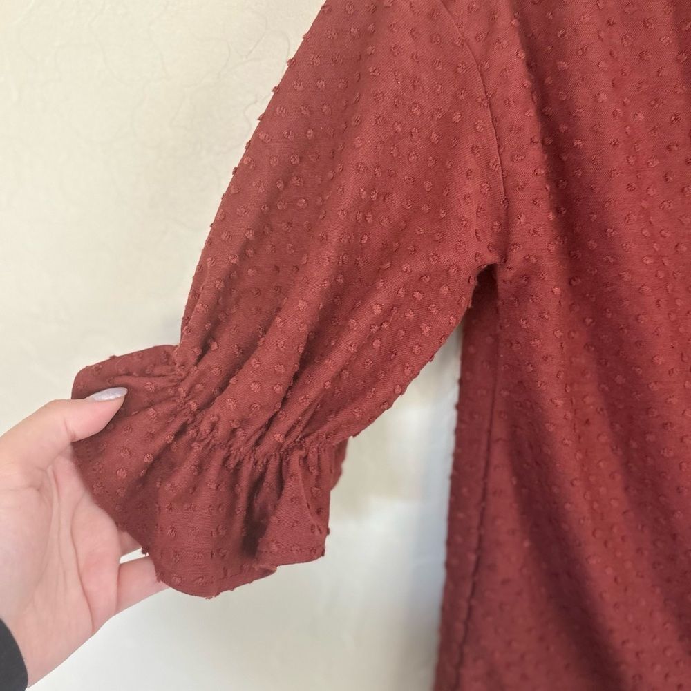 Madewell Texture and Thread Clipdot Ruffle Top Extra Small - Picture 8 of 8